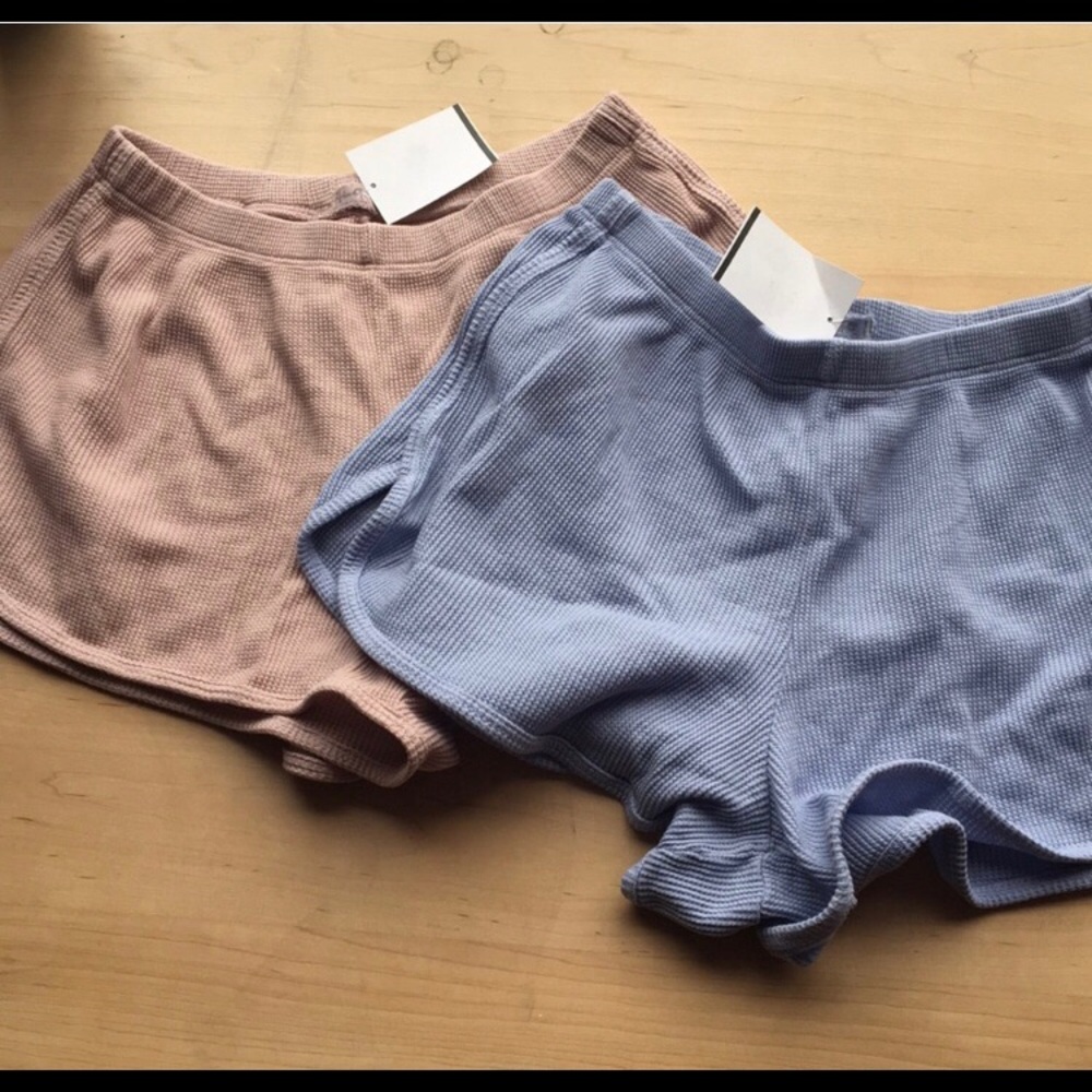 ISO Blue Ribbed & Black/White Brandy Shorts!!!